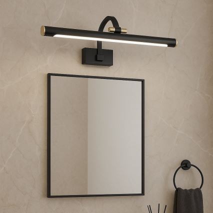 LED fürdőszobai tükörvilágítás VINCI LED/12W/230V 40 cm IP44 fekete