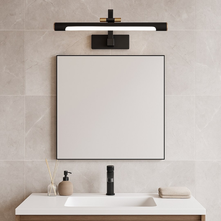 LED fürdőszobai tükörvilágítás VINCI LED/12W/230V 40 cm IP44 fekete