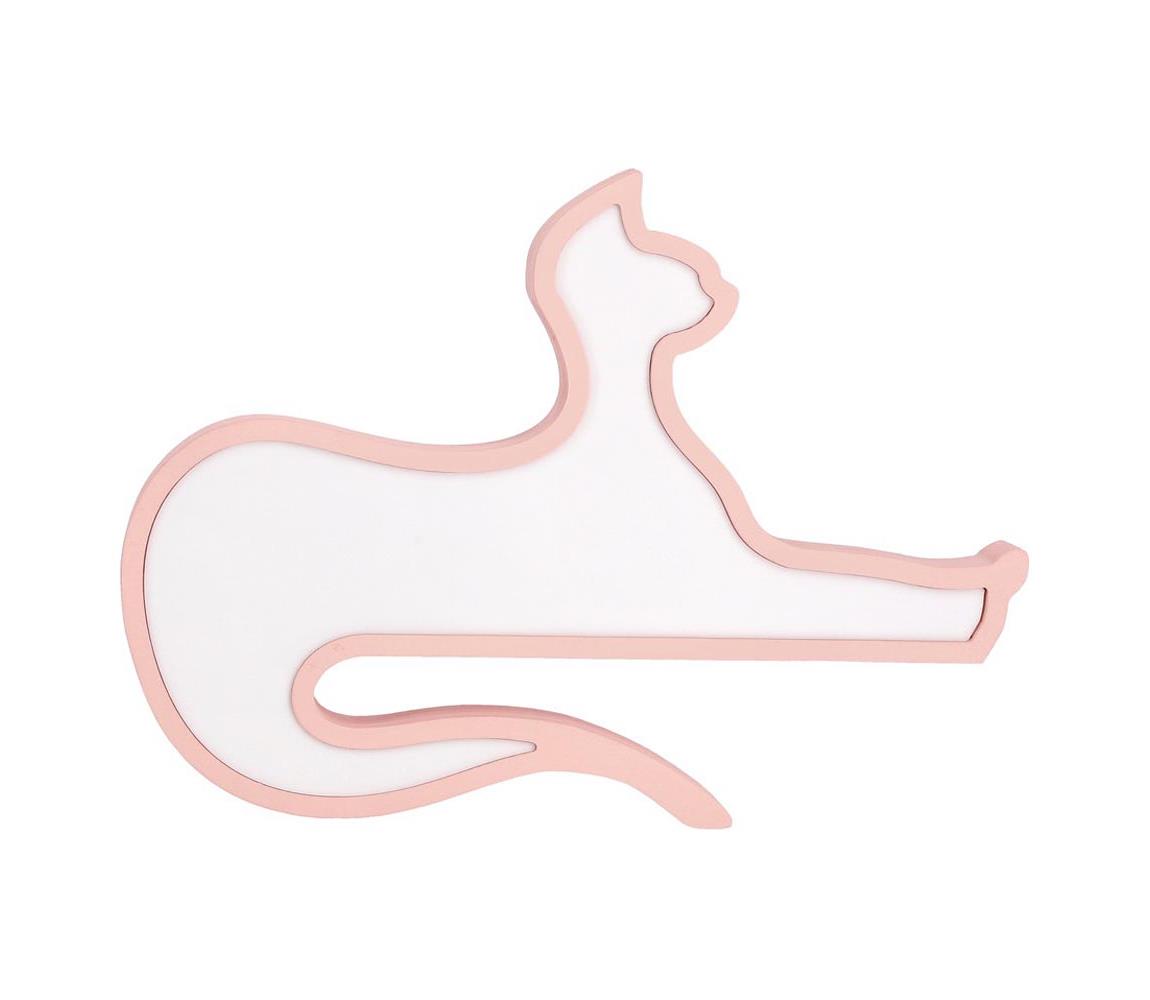 LED gyerek asztali lámpa CAT LED/13W/230V rózsaszín 41