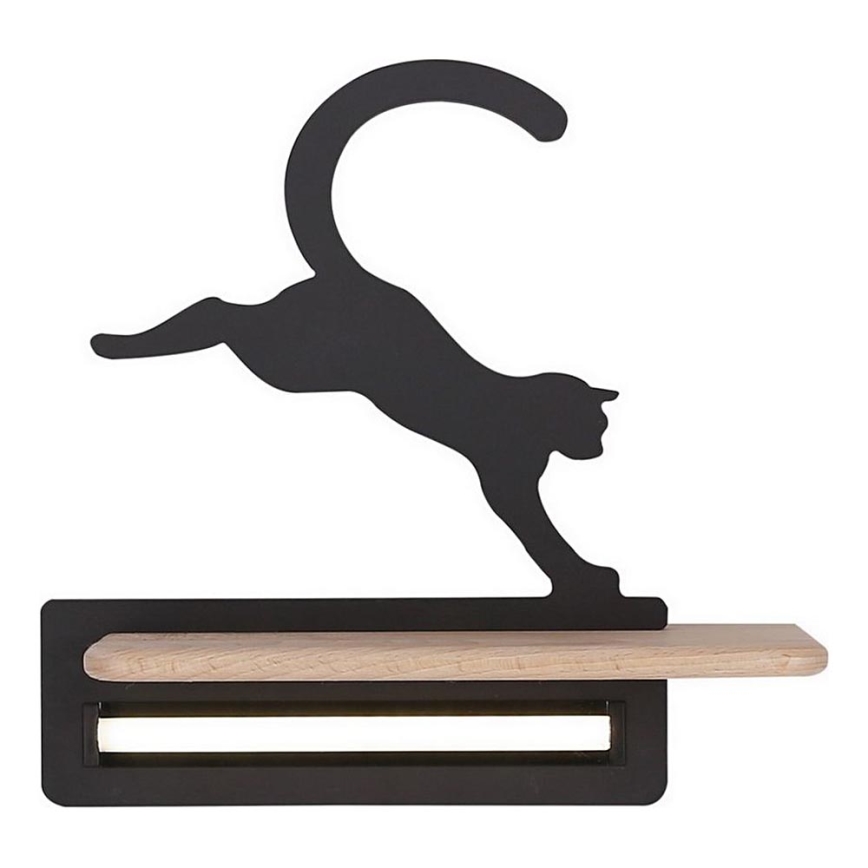 LED Gyerek fali lámpa polccal JUMPING CAT LED/5W/230V,