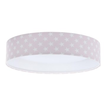 LED Gyerek mennyezeti lámpa GALAXY KIDS LED/24W/230V csillagok rózsaszín/fehér