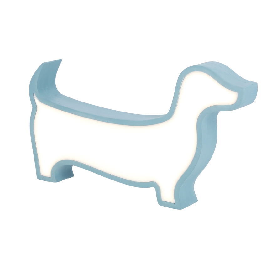 LED gyerekasztali lámpa DOG LED/12W/230V kék