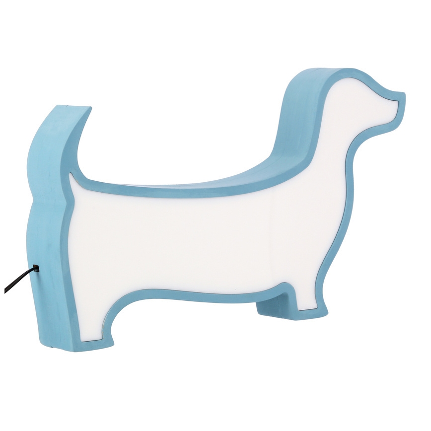 LED gyerekasztali lámpa DOG LED/12W/230V kék