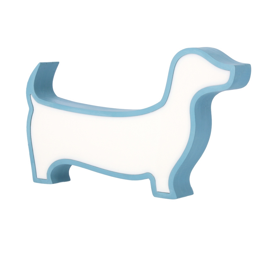 LED gyerekasztali lámpa DOG LED/12W/230V kék