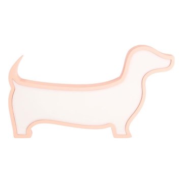 LED gyerekasztali lámpa DOG LED/12W/230V rózsaszín