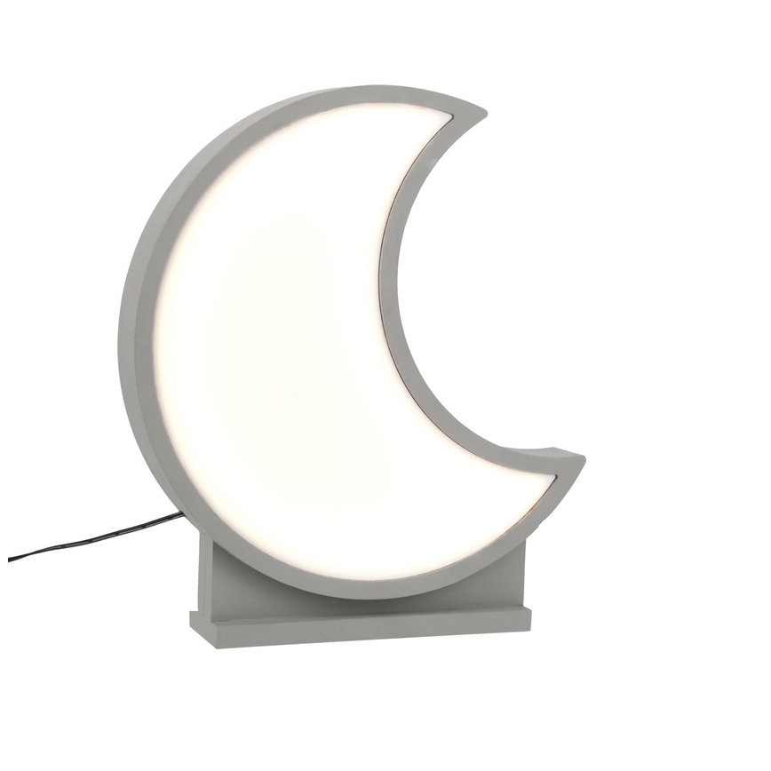 LED gyerekasztali lámpa MOON LED/12W/230V szürke