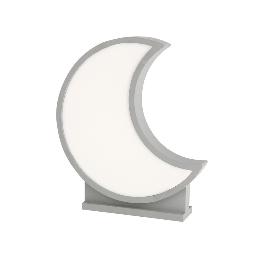LED gyerekasztali lámpa MOON LED/12W/230V szürke