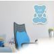 LED Gyereklámpa LED/2xAA kék medve