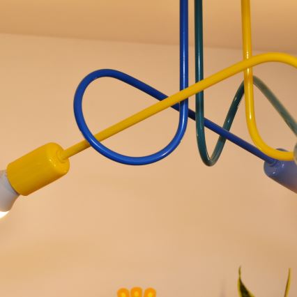 LED gyereklámpa mennyezeti OXFORD 3xE27/15W/230V