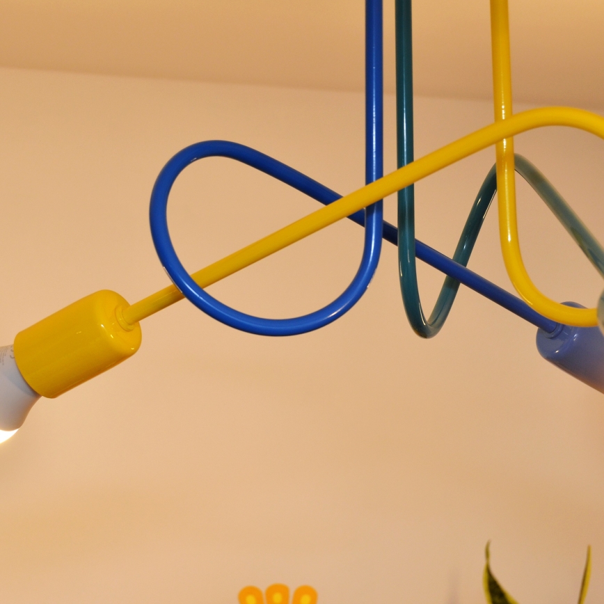 LED gyereklámpa mennyezeti OXFORD 3xE27/15W/230V