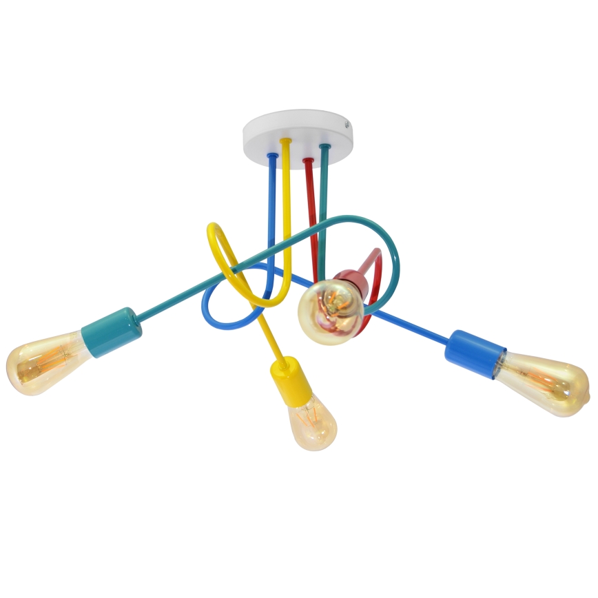 LED Gyerek mennyezeti lámpa OXFORD 4xE27/10W/230V