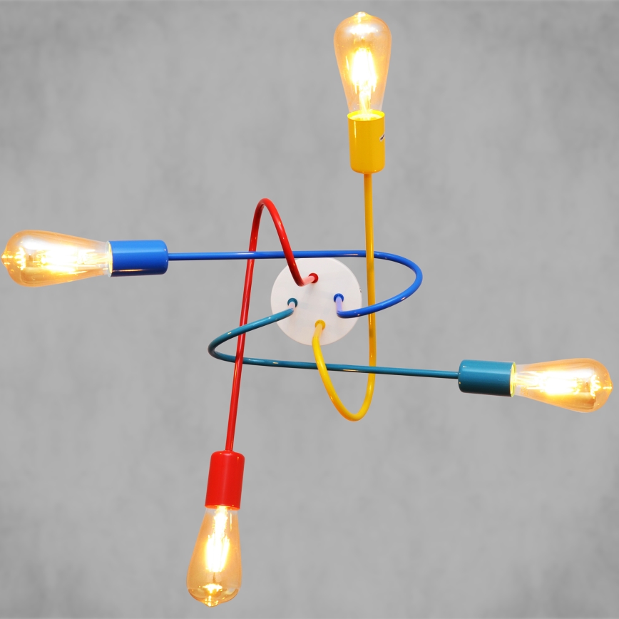 LED Gyerek mennyezeti lámpa OXFORD 4xE27/10W/230V