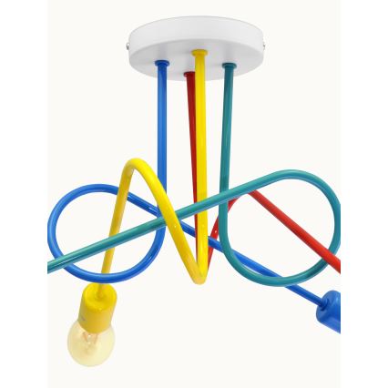 LED Gyerek mennyezeti lámpa OXFORD 4xE27/10W/230V