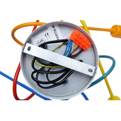 LED gyereklámpa mennyezeti OXFORD 5xE27/15W/230V