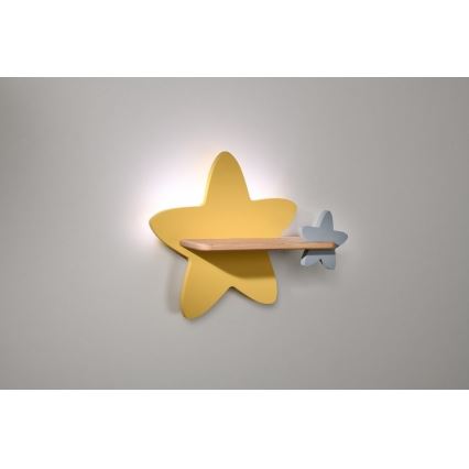 LED Gyerek fali lámpa polccal STAR LED/5W/230V,