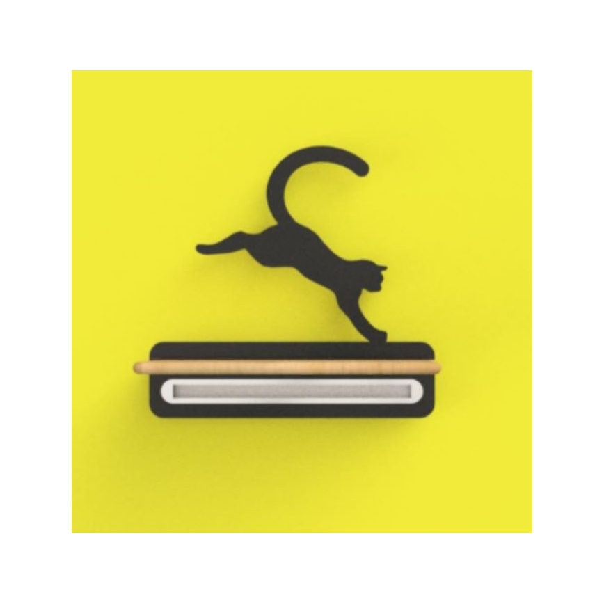 LED Gyerek fali lámpa polccal JUMPING CAT LED/5W/230V,