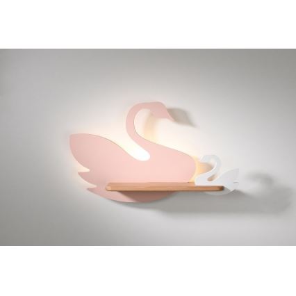 LED Gyerek fali lámpa polccal SWAN LED/5W/230V,
