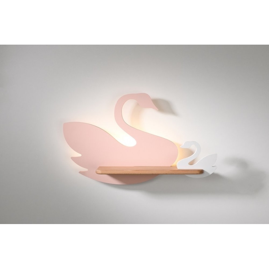 LED Gyerek fali lámpa polccal SWAN LED/5W/230V,