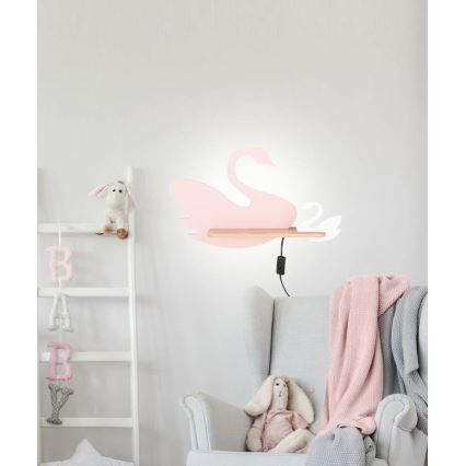 LED Gyerek fali lámpa polccal SWAN LED/5W/230V,