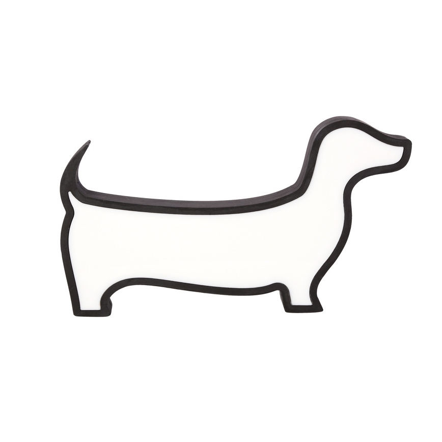 LED gyermek asztali lámpa DOG LED/12W/230V fekete