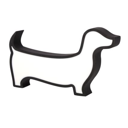 LED gyermek asztali lámpa DOG LED/12W/230V fekete