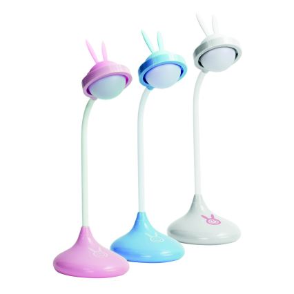 LED gyermek érintőkapcsolós lámpa RABBIT LED / 0,4W / 5V 3000 / 6500K rózsaszín + USB