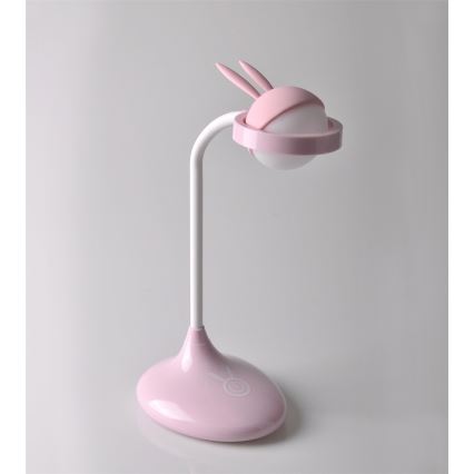 LED gyermek érintőkapcsolós lámpa RABBIT LED / 0,4W / 5V 3000 / 6500K rózsaszín + USB