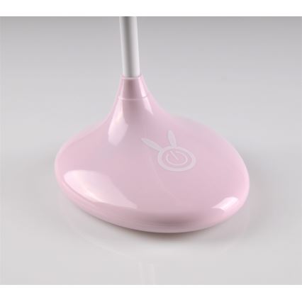 LED gyermek érintőkapcsolós lámpa RABBIT LED / 0,4W / 5V 3000 / 6500K rózsaszín + USB