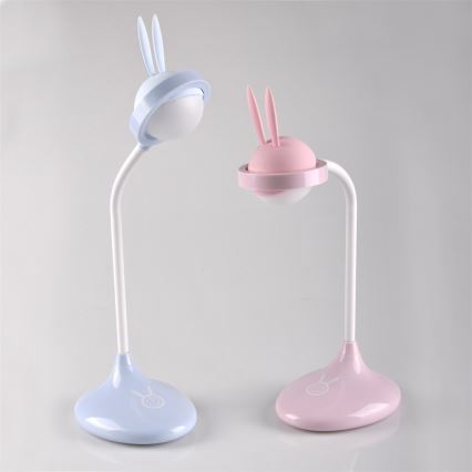 LED gyermek érintőkapcsolós lámpa RABBIT LED / 0,4W / 5V 3000 / 6500K rózsaszín + USB