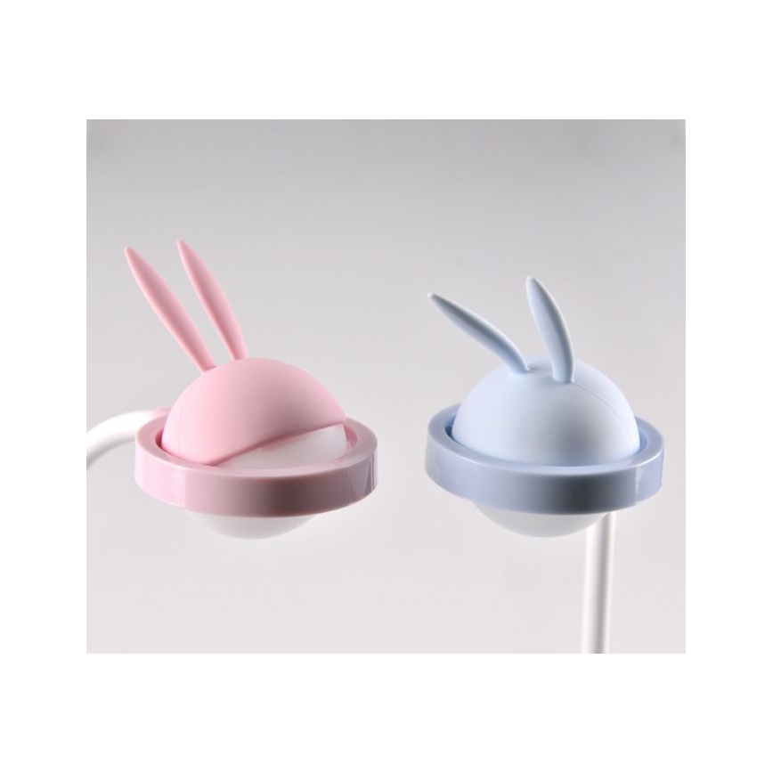 LED gyermek érintőkapcsolós lámpa RABBIT LED / 0,4W / 5V 3000 / 6500K rózsaszín + USB