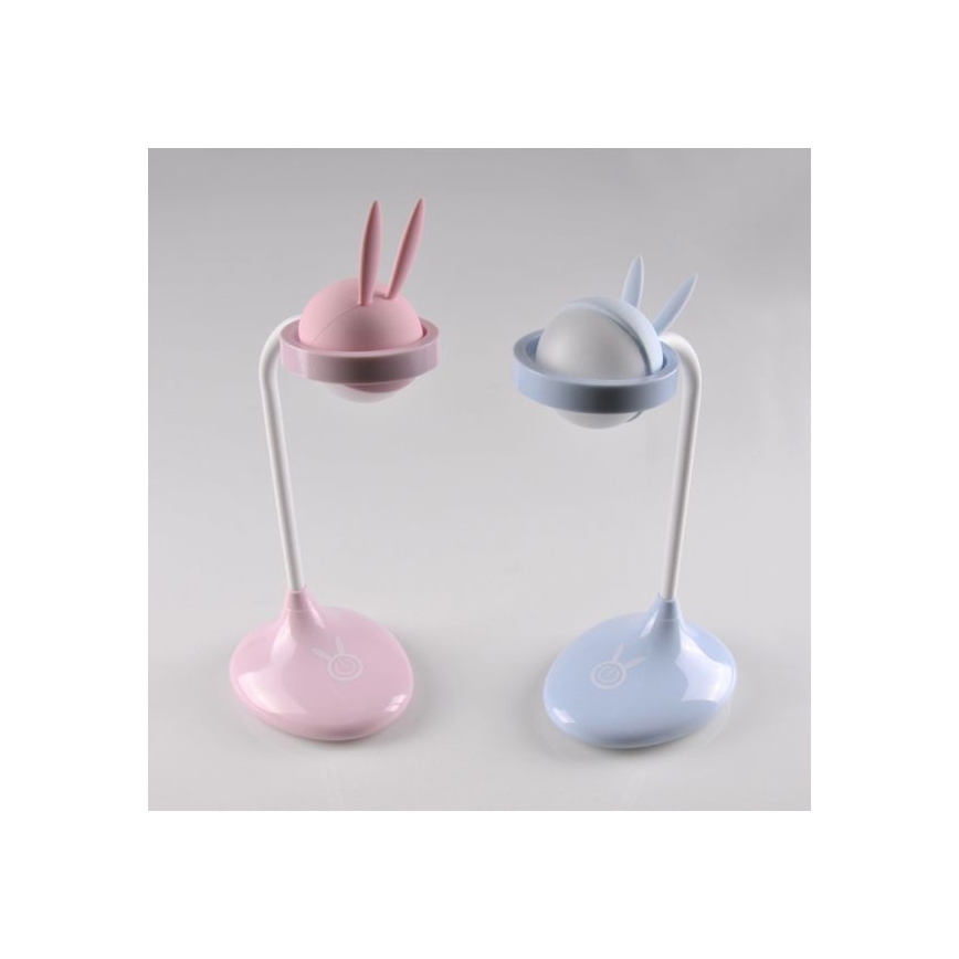 LED gyermek érintőkapcsolós lámpa RABBIT LED / 0,4W / 5V 3000 / 6500K rózsaszín + USB