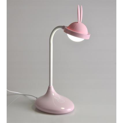 LED gyermek érintőkapcsolós lámpa RABBIT LED / 0,4W / 5V 3000 / 6500K rózsaszín + USB