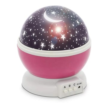 LED Gyermek projektor LED/4W/4xAAA