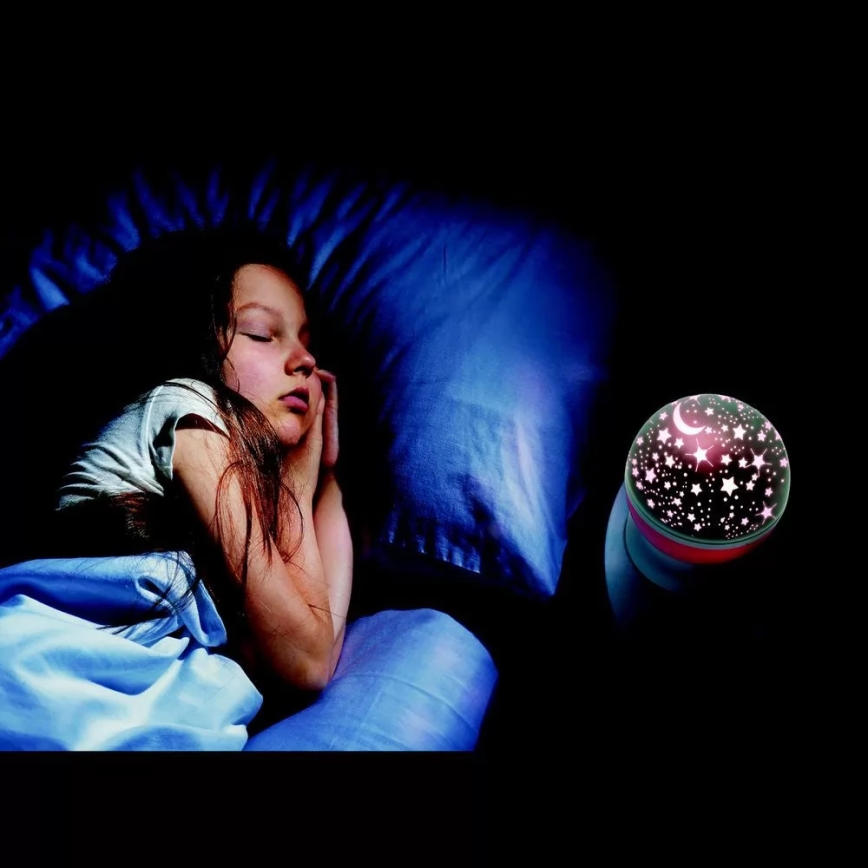 LED Gyermek projektor LED/4W/4xAAA