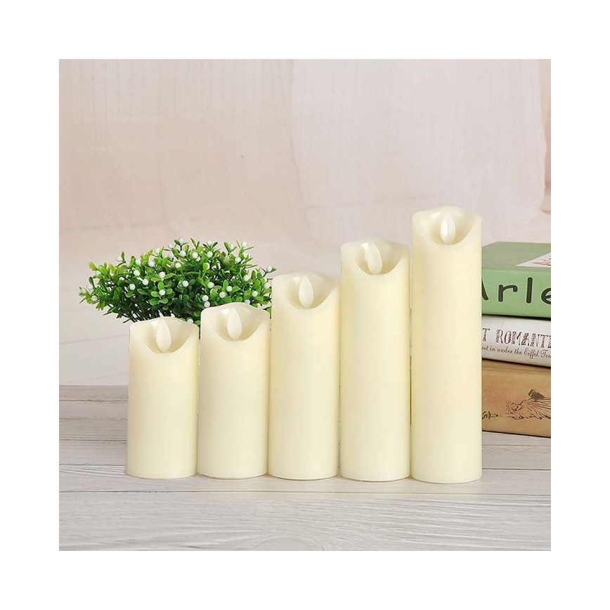 LED Gyertya LED/2xAA meleg fehér 15 cm