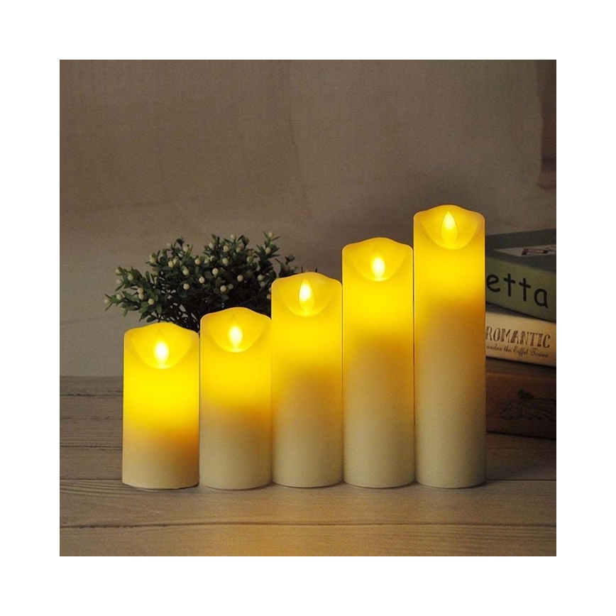 LED Gyertya LED/2xAA meleg fehér 17,5 cm
