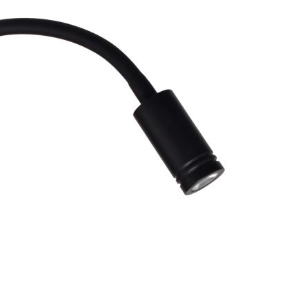LED hajlítható fali lámpa BASE LED/8W+LED/2W/230V fekete/ezüst