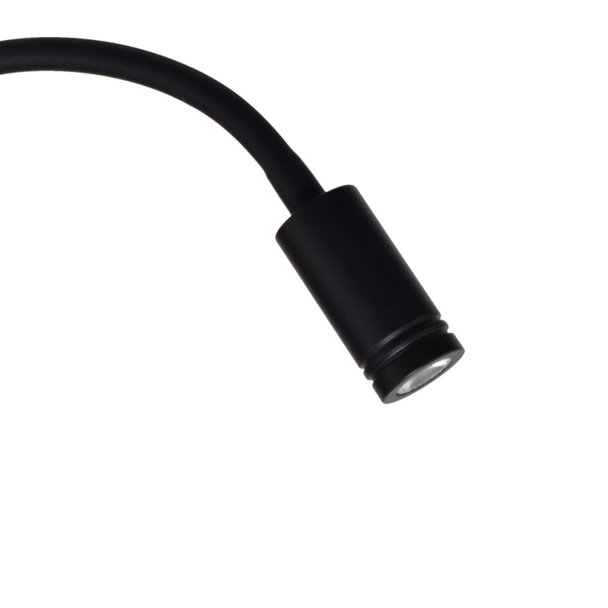LED hajlítható fali lámpa BASE LED/8W+LED/2W/230V fekete/ezüst