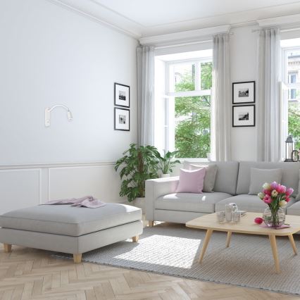 LED hajlítható fali lámpa USB-vel BASE LED/8W+LED/2W/230V fehér