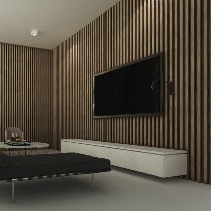 LED hajlítható fali lámpa USB-vel BASE LED/8W+LED/2W/230V fekete