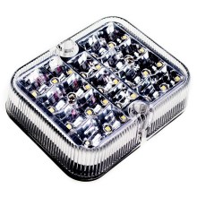 LED hátsó fényszóró SINGLE LED / 1W / 12V IP67 ezüst