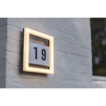 LED Házszám ALICE LED/13W/230V IP44 3000K antracit