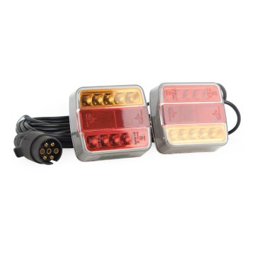 LED Helyzetjelző lámpa MAGNET LED/2,6W/12V IP67 piros/narancssárga