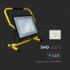 LED Hordozható reflektor SAMSUNG CHIP LED/100W/230V IP65 4000K fekete/sárga