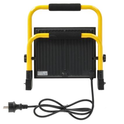 LED hordozható reflektor TIGRA LED/100W/4000K IP54 fekete/sárga