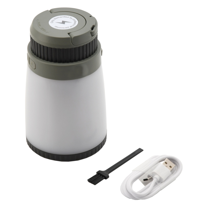 LED Hordozható újratölthető lámpa rovarcsapdával LED/2W/1800mAh/3xAAA IPX4 zöld