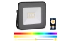 LED Intelligens dimmelhető RGB reflektor LED/20W/230V IP65 fekete