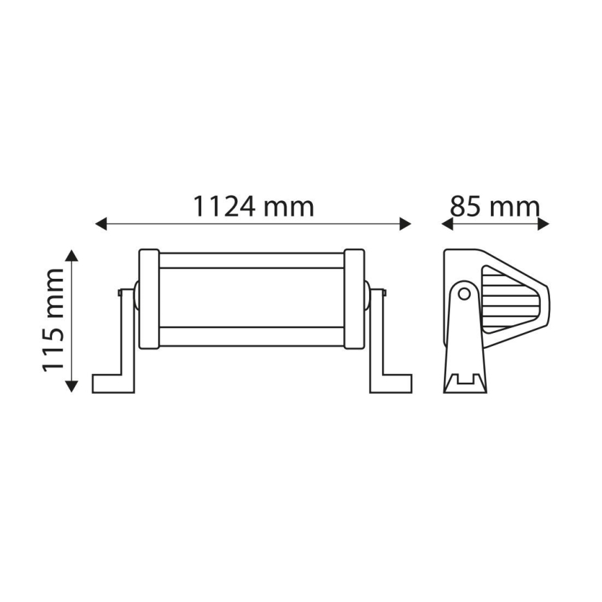 LED Ipari autós lámpa EPISTAR LED/240W/10-30V IP67 6000K