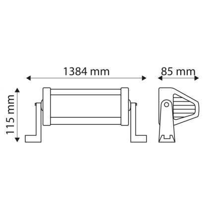 LED Ipari autós lámpa EPISTAR LED/300W/10-30V IP67 6000K