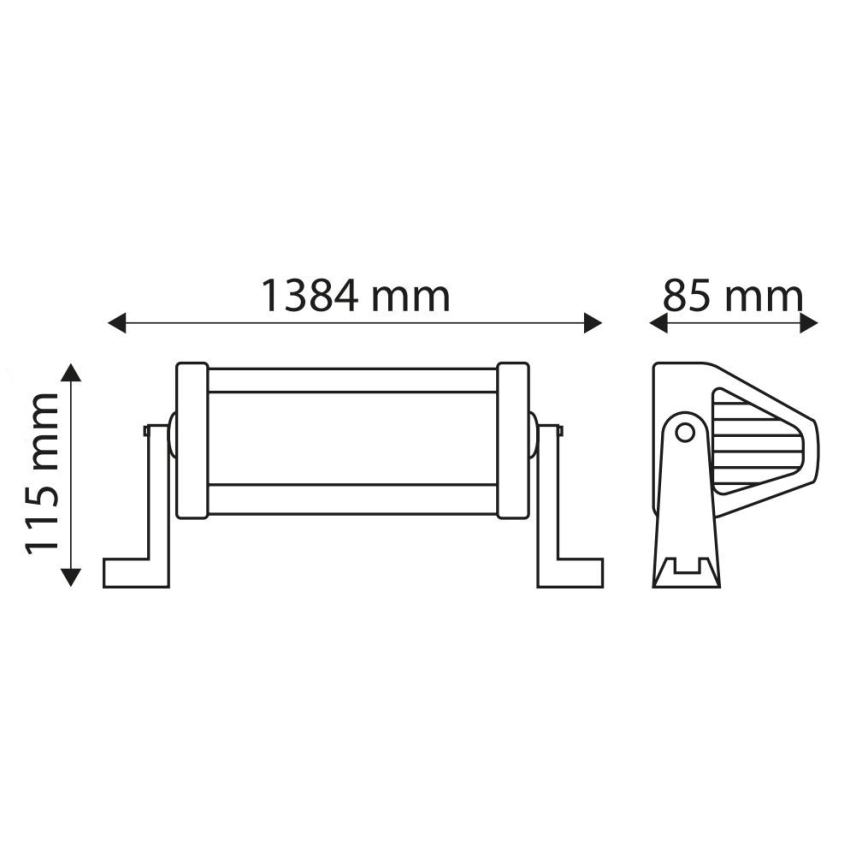 LED Ipari autós lámpa EPISTAR LED/300W/10-30V IP67 6000K